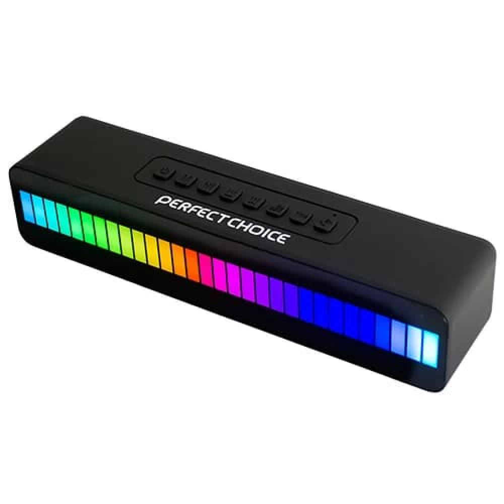 Perfect Choice Bocina Portátil Shine Beat, Bluetooth, Inalámbrico, USB-C, Negro