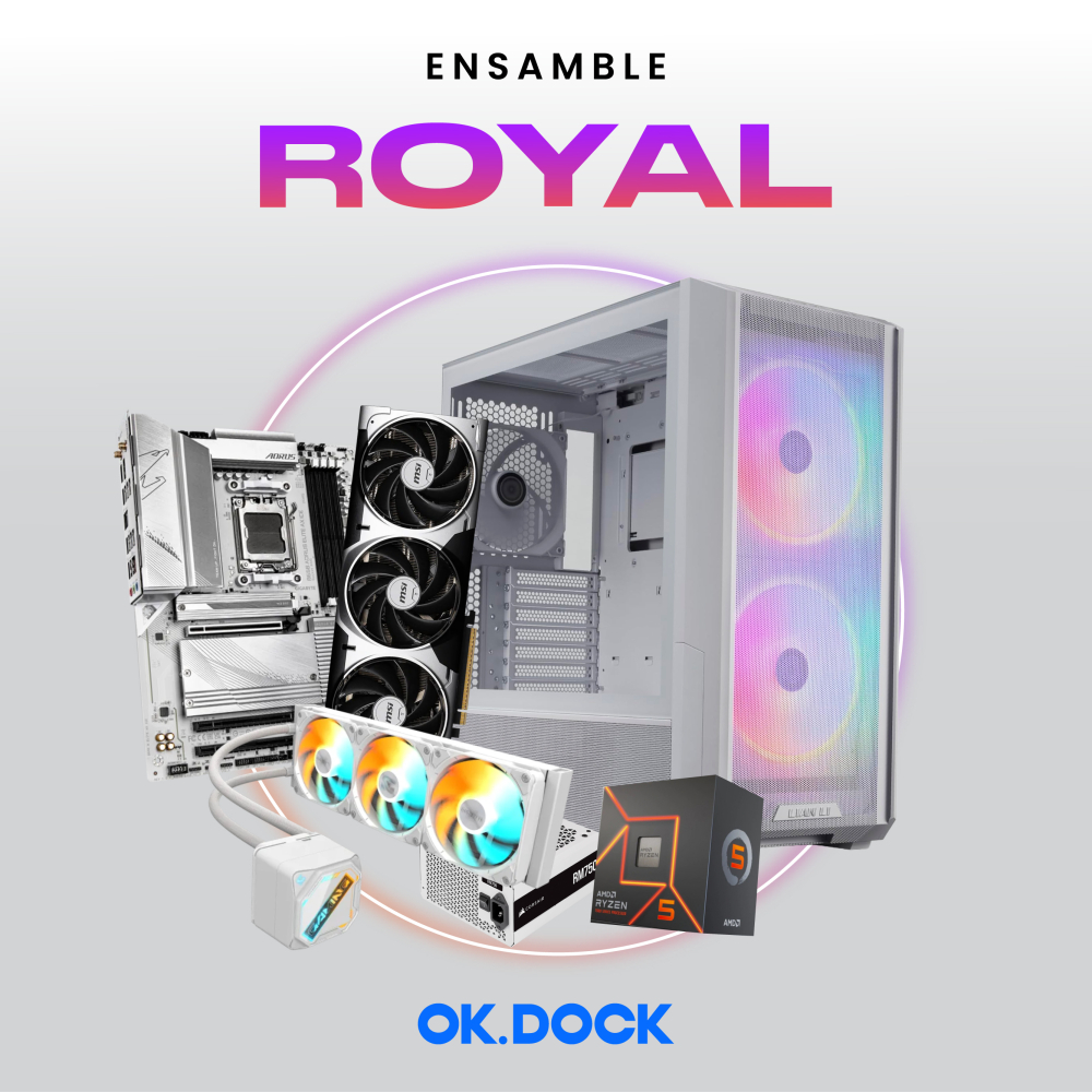 Ensamble Royal | RTX 5070 | Ryzen 5 7600 | 32GB DDR5 | 1TB SSD | Windows 11 Pro
