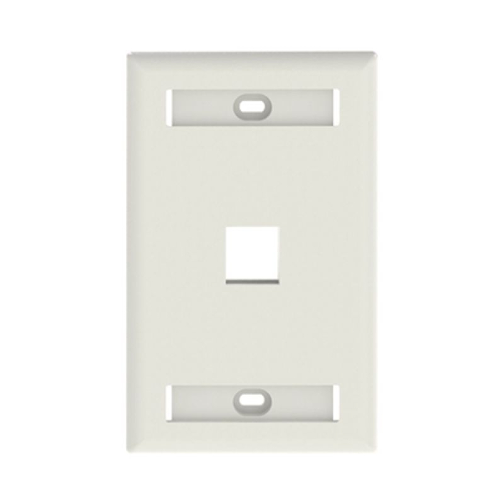 Tapa para Caja de Pared Panduit NK1FIWY, 1 Puerto Keystone, Color Blanco