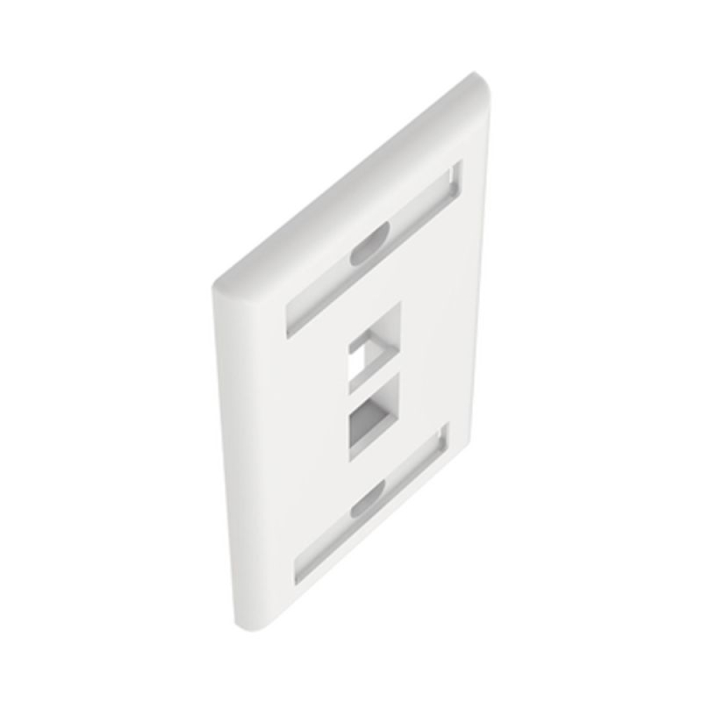 Tapa para Caja de Pared Panduit CFPE2WHY, 2 Puertos Keystone, Color Blanco
