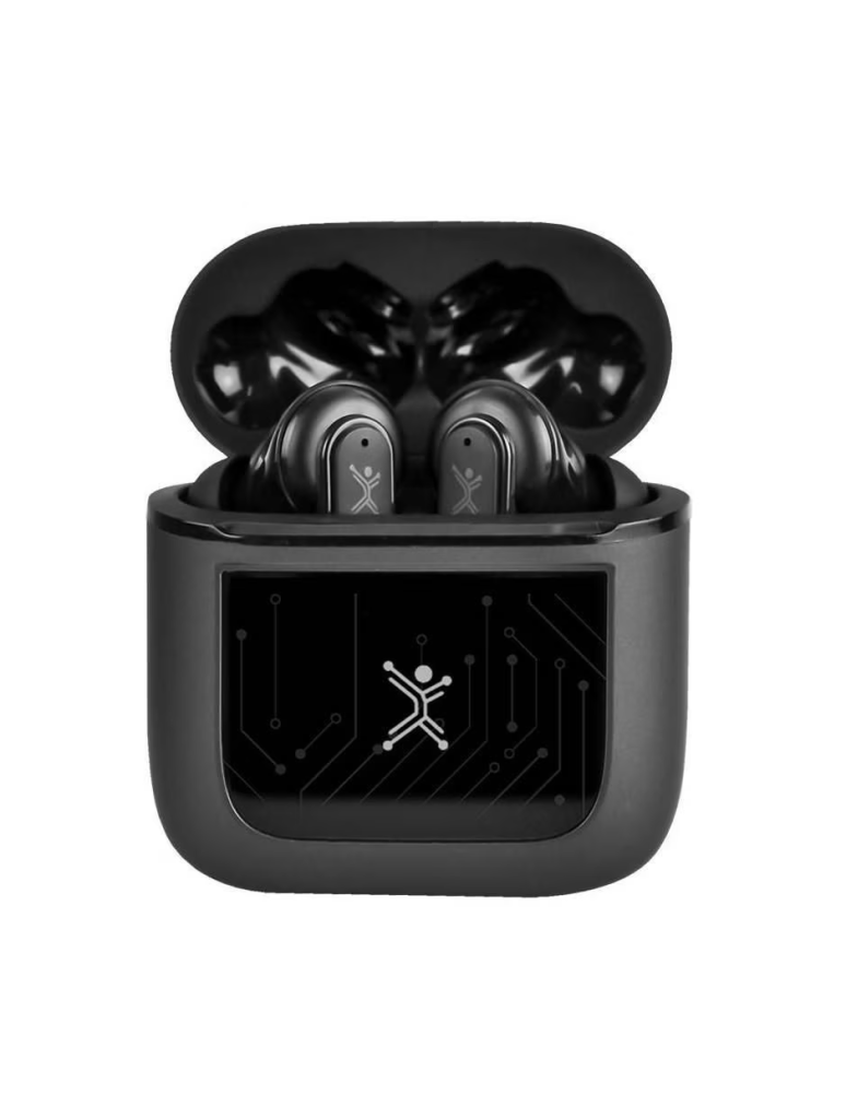 Audifonos Perfect Choice PC-117179 con pantalla touch color negro