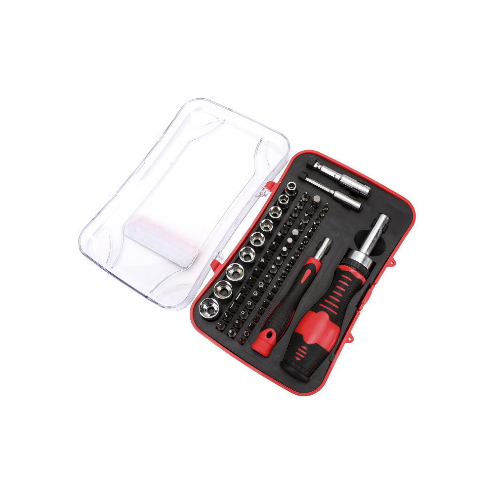 Juego de 65 Piezas. Desarmador Magnético con Puntas Intercambiables. PSTH02003