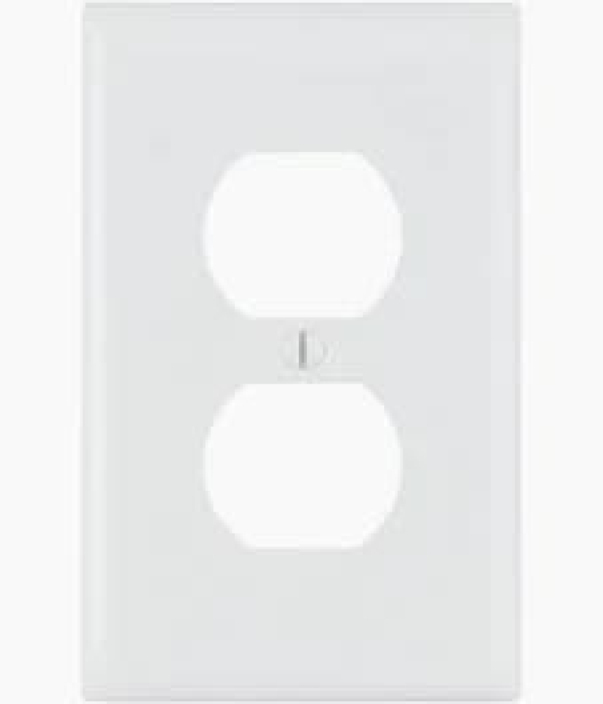 TAPA 2 PERFORACIONES BLANCO FACE PLATE