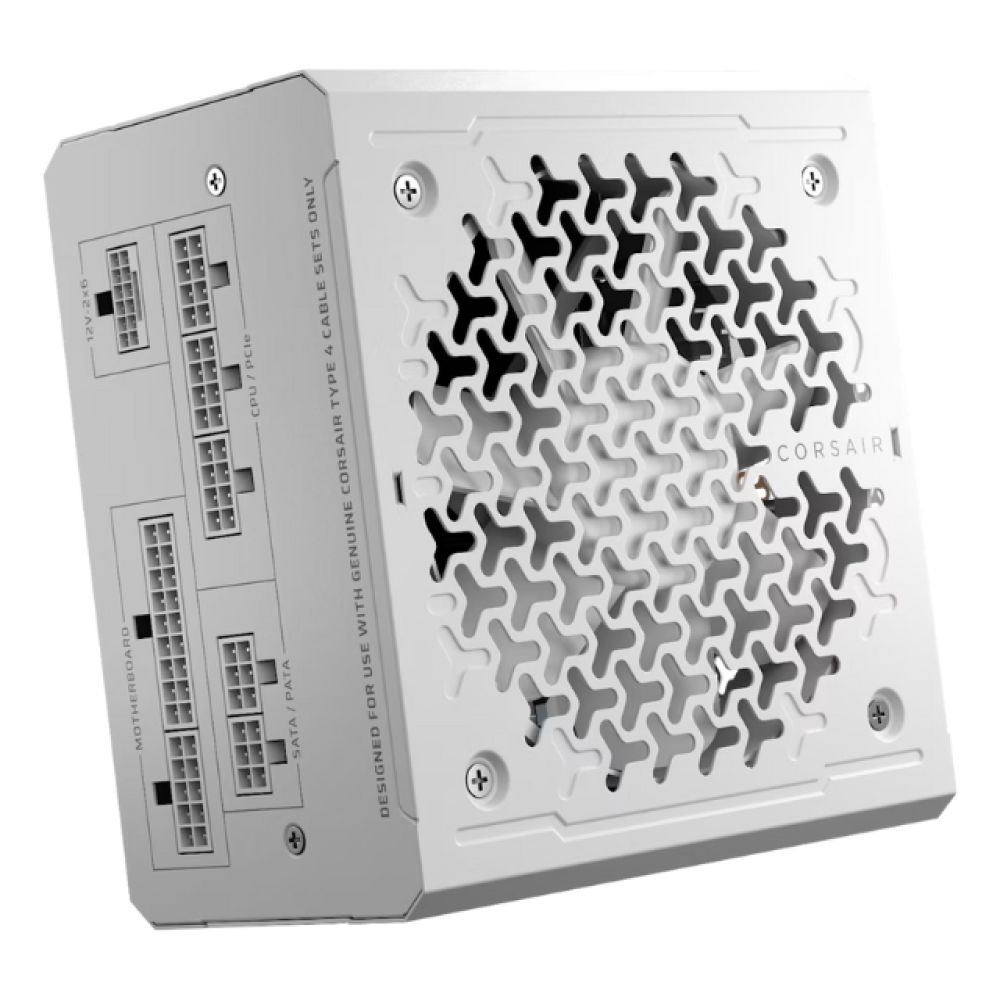 Fuente de Poder 850W 80+ Gold Corsair RM850e, 1x 24pin, 2x 8pin CPU, 3x 8pin PCIE, 1x 12VHPWR, Color Blanco