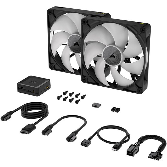 Ventiladores Corsair RX140 RGB Negro
