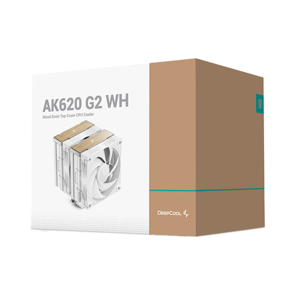Disipador de Aire DeepCool AK620 G2 WH, 2 Torres 2 Ventiladores 120mm, Color Blanco