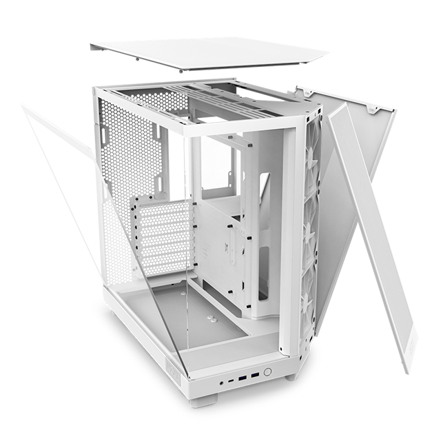 Gabinete NZXT H6 FLOW Blanco