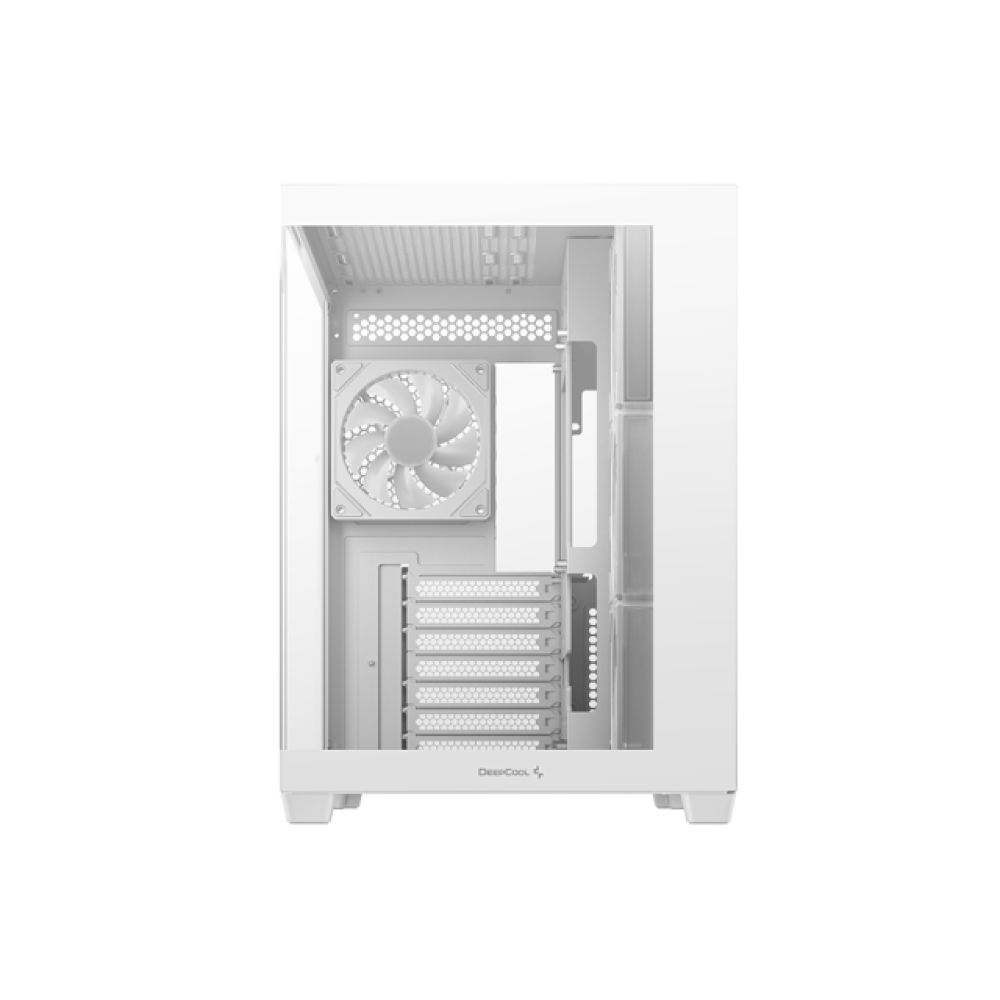 Gabinete ATX DeepCool CG530 4F, Incluye 4 Fans 120mm ARGB, Radiador 360mm Max, Color Blanco