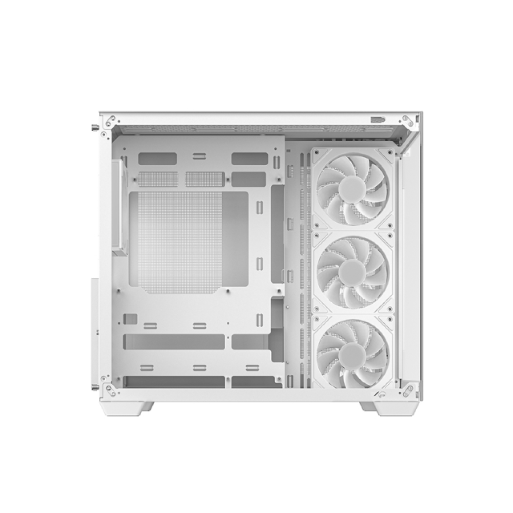 Gabinete ATX DeepCool CG530 4F, Incluye 4 Fans 120mm ARGB, Radiador 360mm Max, Color Blanco