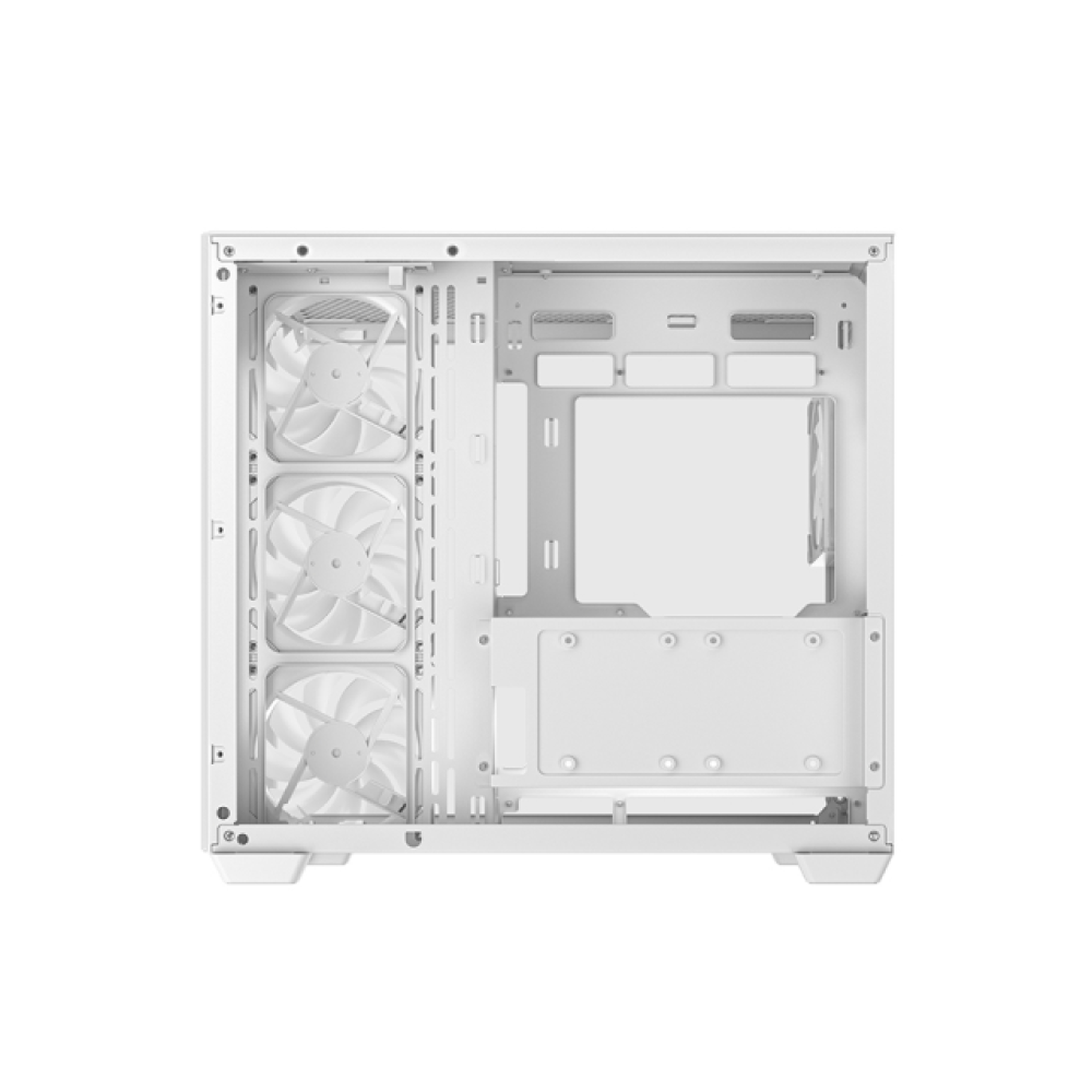 Gabinete ATX DeepCool CG530 4F, Incluye 4 Fans 120mm ARGB, Radiador 360mm Max, Color Blanco