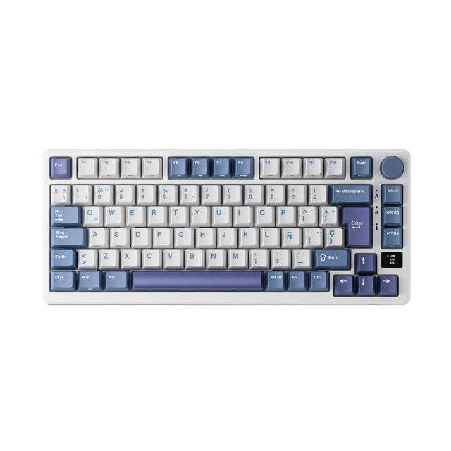 Teclado Royal Kludge RKM75 Taro Milk