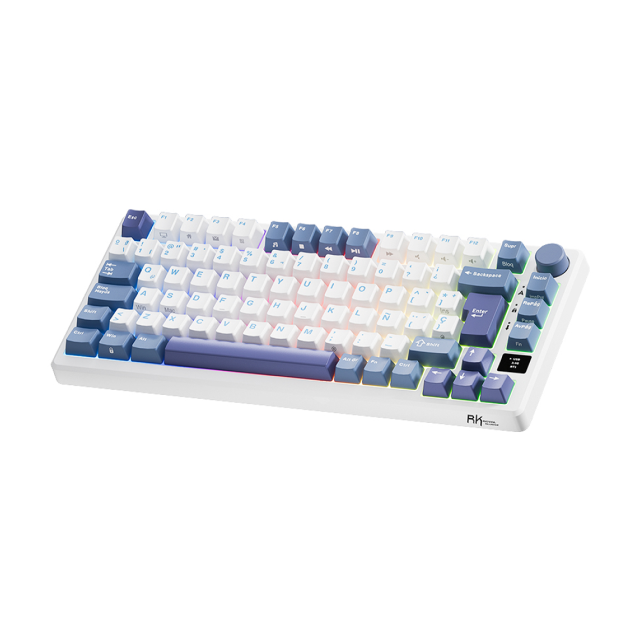 Teclado Royal Kludge RKM75 Taro Milk