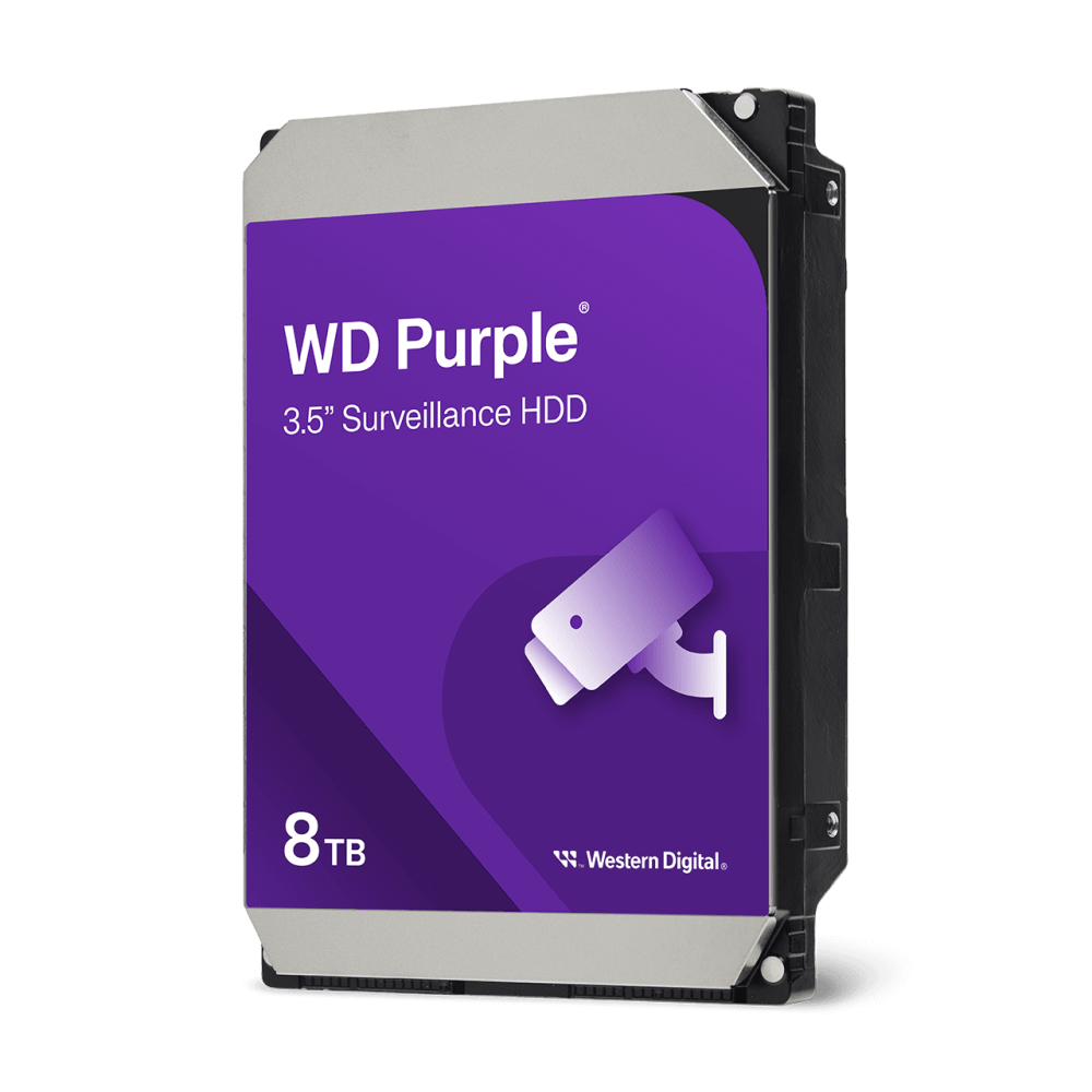 HDD 3.5" SATA 8TB Western Digital Purple, 5640RPM, 256MB Cache. WD85PURZ