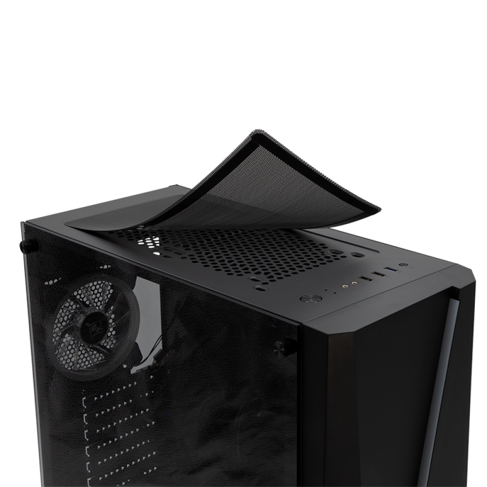 GABINETE GAMING ATX YEYIAN ARMAGEDDON 2200 - GABINETE, ATX, NEGRO / MULTICOLOR, YGA-68809