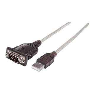 CONVERTIDOR USB A SERIAL MANHATTAN 1.80M