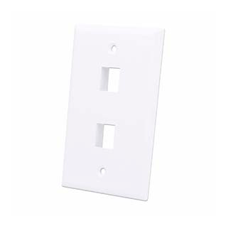 Faceplate 2 Puertos Intellinet 163293