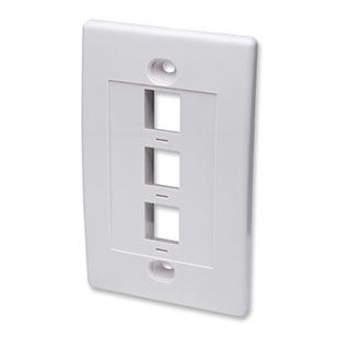 Faceplate 3 Puertos Intellinet 163309