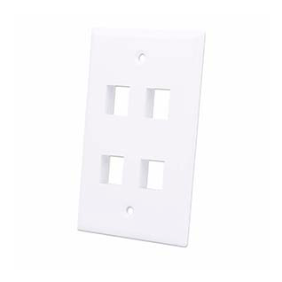 Faceplate 4 Puertos Intellinet 163316