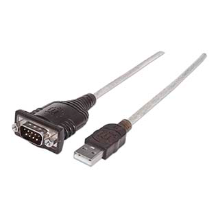 CONVERTIDOR USB-A A DB9 MANHATTAN 45CM