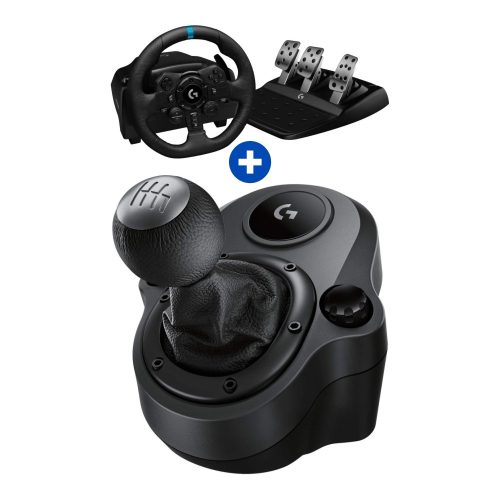 Paquete Volante con Pedales Logitech G923 y Palanca Driving Force Shifter