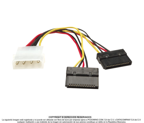 Cable de Energía SATA en Y, GIGATECH SAMOY-020
