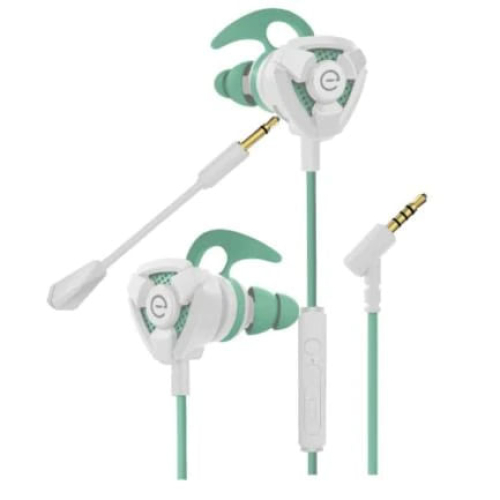 Audífonos  EASY-LINE STORM, Blanco/Verde, 3.5 mm