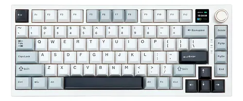 Teclado AULA F75 MAX Azul-Blanco