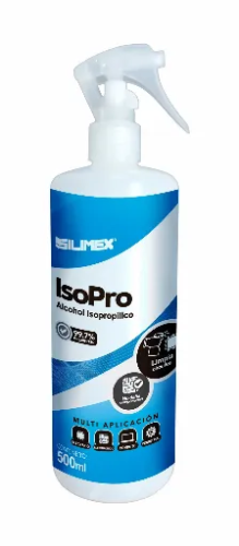 ALCOHOL ISOPROPILICO SILIMEX ENVASE: 500 ML - COLOR BLANCO, ALCOHOL ISOPROPILICO, COMPONENTES ELECTRÓNICOS, Envase:500ML