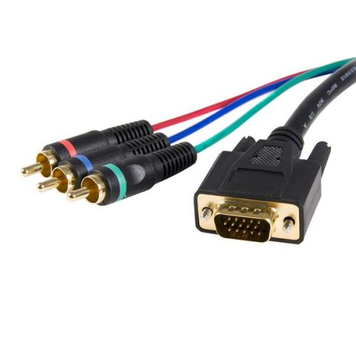 Cable Adaptador de Video 0.91m VGA a Componente RCA Startech HD15CPNTMM3