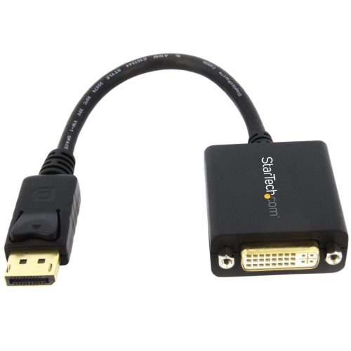 Cable Adaptador de Video 15cm DisplayPort a DVI-I (24+5) Startech DP2DVI2, Hasta 1920x1200 60Hz, Color Negro