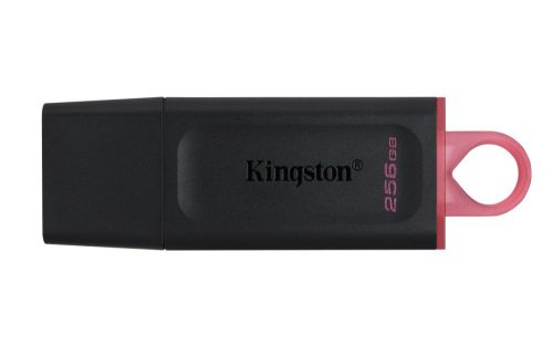 Memoria USB-A 256GB Kingston DataTraveler Exodia, USB 3.2 Gen 1, Color Negro/Rosa