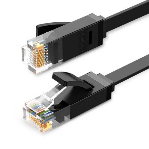 Patch Cord Cat6 2m Ugreen 50174, CCA, UTP, 26 AWG, Cable Plano, Color Negro