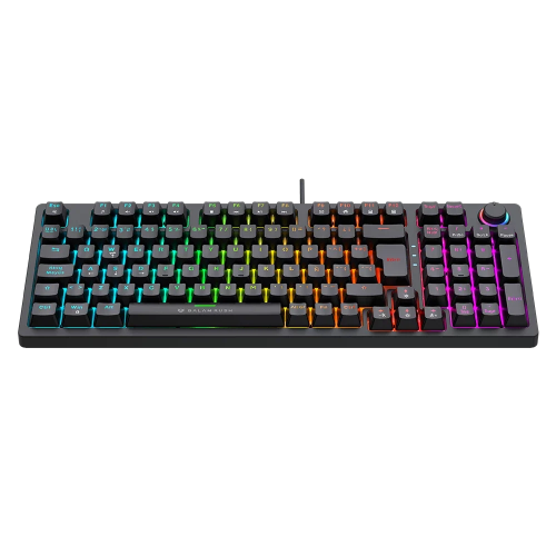 Teclado Mecánico Balam Rush Dominate X Pro GK777, Switch Rojo SNK, Alámbrico USB-A, 90%, RGB, Negro