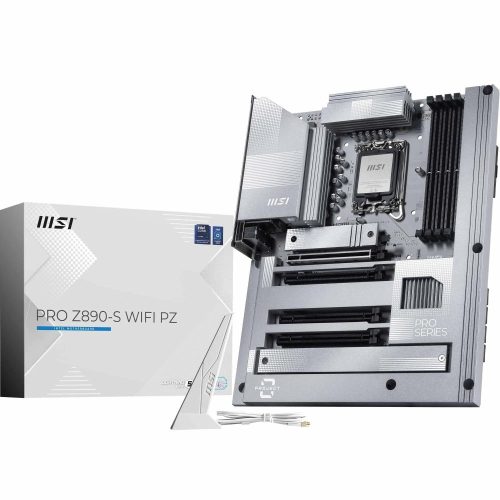 Motherboard LGA1851 ATX MSI PRO Z890-S WIFI PZ, 256GB RAM DDR5 Max, 1 M.2 PCIe 5 + 2 M.2 PCIe 4, Wi-Fi 7 + BT 5.4