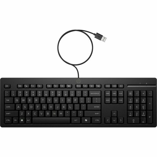 Teclado Alámbrico HP 125 P10197-161, Color Negro, Español
