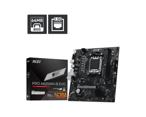 MOTHERBOARD MSI PRO A620AM-B EVO