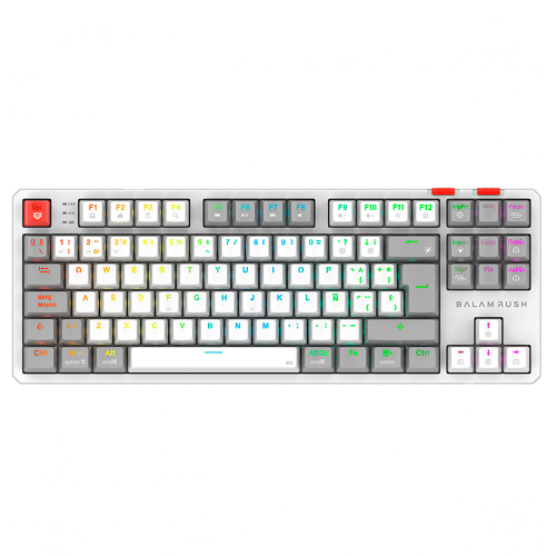 Teclado Balam Rush LEVEL PRO GK990 Blanc