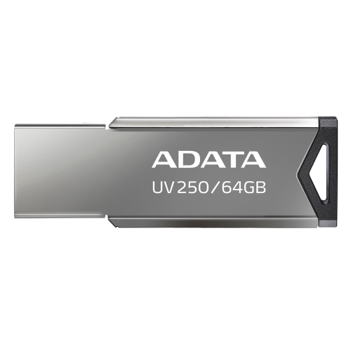 Memoria USB-A 64GB Adata UV250, USB 2.0, Color Plata