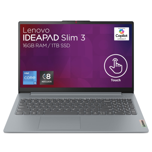 LAPTOP LENOVO IDEAPAD SLIM 3 15IAH8 ICi5 16GB Ram LPDDR5, SSD NVMe 1TB, W11H