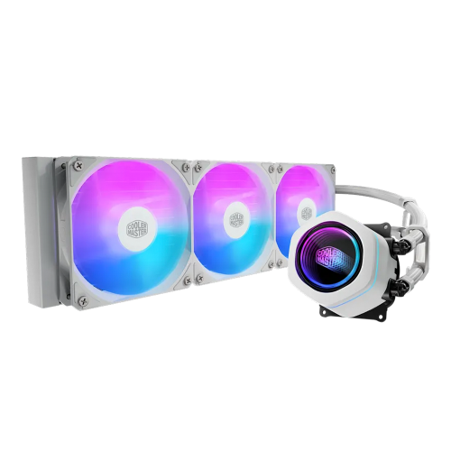 Enfriamiento Liquido 360mm Cooler Master CORE NEX 360, ARGB, Color Blanco