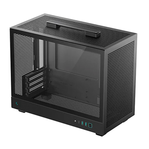 Gabinete Micro-ATX DeepCool CH160 Plus, Sin Ventiladores, Radiador 240mm Max, Color Negro