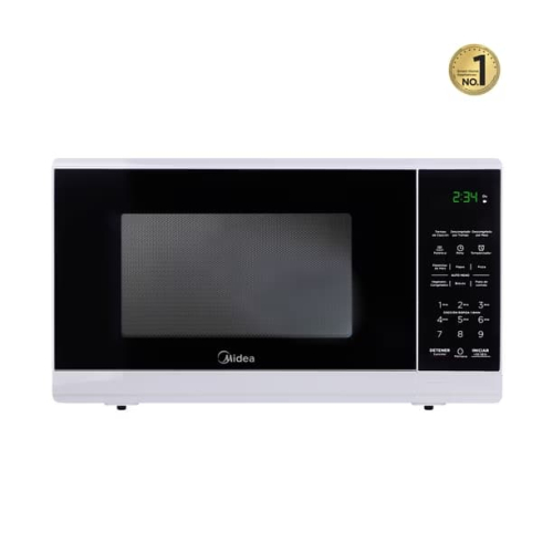 MICROONDAS MIDEA 0.7 PIES NEGRO Y BLANCO MMDF07S2BW