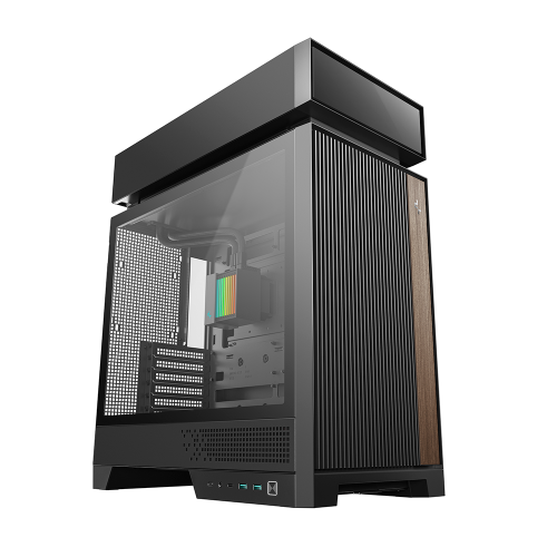 Gabinete ATX DeepCool CL6600, Incluye 2 Fans 120mm ARGB, Incluye Radiador 360mm, Color Negro