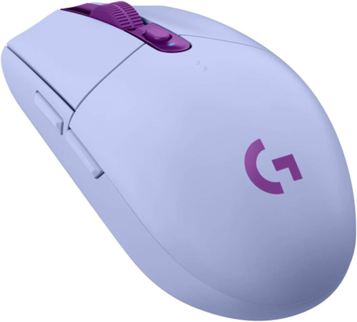 Mouse Logitech G305 LIGHTSPEED Gaming Inalámbrico Sensor Hero 6 Botones Color Lila. 910-006021