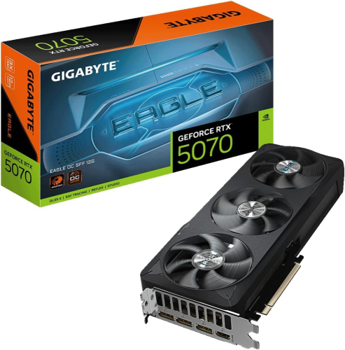 Tarjeta de Video NVIDIA RTX5070 Gigabyte EAGLE OC 12GB GDDR7, 3 DP 1 HDMI, Min 750W