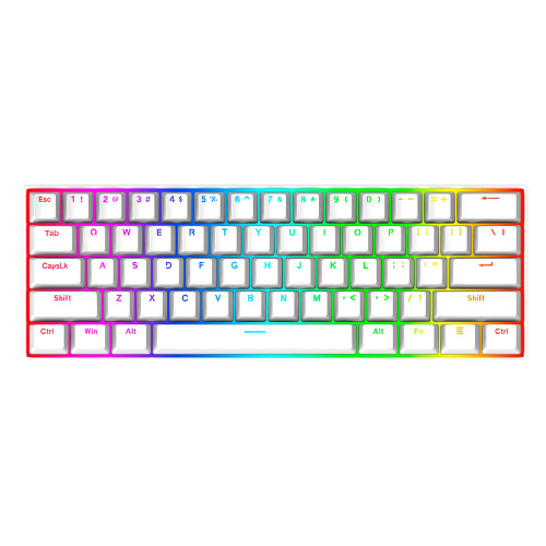Teclado Redragon DragonBorn Blanco Ingle