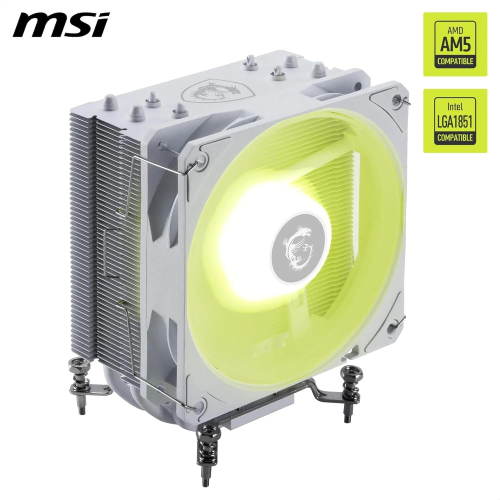 Disipador de Aire MSI MAG COREFROZR AA13, 1 Torre 1 Ventialdor 120mm ARGB, Color Blanco