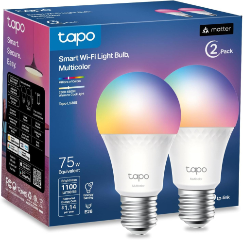 Smart Wi-Fi Light Bulb Multicolor L535E 75W 2 Pack