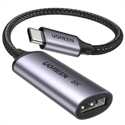 Adaptador de Video USB-C a DisplayPort 1.4 10cm Ugreen 15575, 8K 60Hz/4K 60Hz, Carcasa de Aluminio