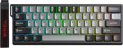 Teclado AULA WIN60 PRO Negro/Gris